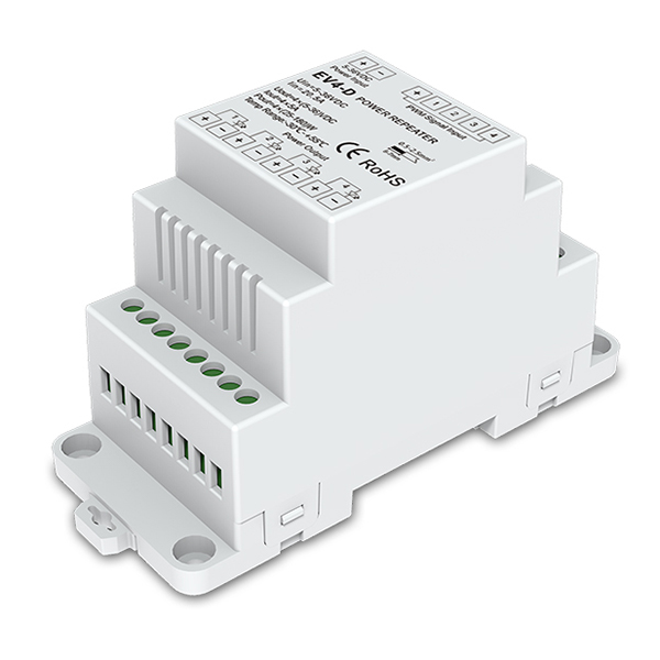 DC5-36V 4CH Din-rail Constant Voltage Power Repeater EV4-D For outdoor RGBW led light strip DC5-36V 4CH Din-rail Constant Voltage Power Repeater EV4-D For outdoor RGBW led light strip